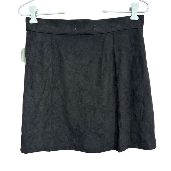 Adam Levine NWT black faux suede mini skirt small - Picture 2 of 5